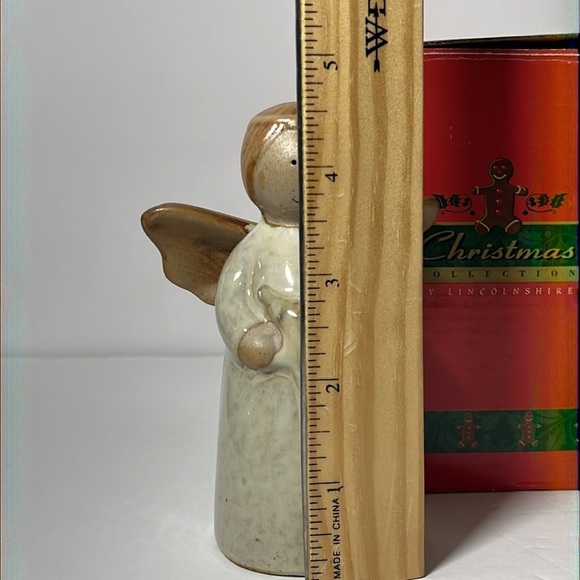 Angel Primitive Figurines Earthenware Christmas Collection by Lincolnshire 2 PC‎ - Picture 12 of 12